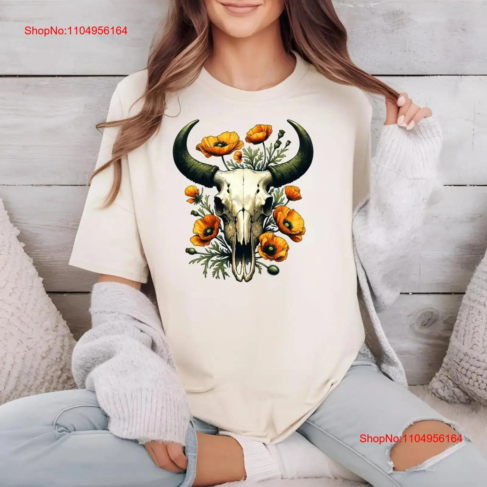 Vintage Vibes Fashion - Rustic Southwestern Cow Skull Vibe T