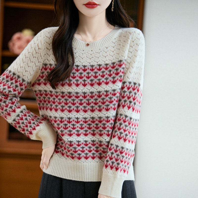 Vintage Fashion Faire - Fair Isle Sweater Pullover Spring Autumn