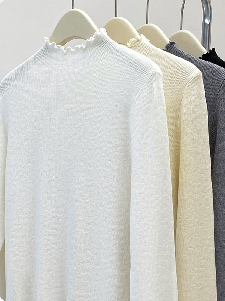 Turtleneck Knit 90S - 2024 Autumn New Colorful Stitching Turtleneck