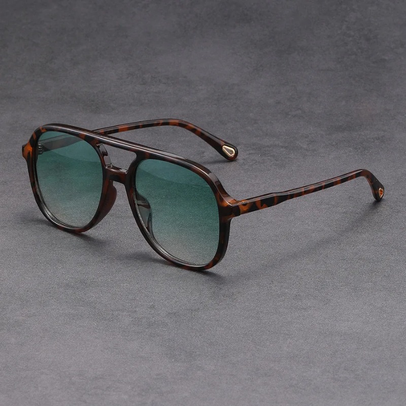 Vintage Fashion Brands - Fashion Double Beam Square Sunglasses Women