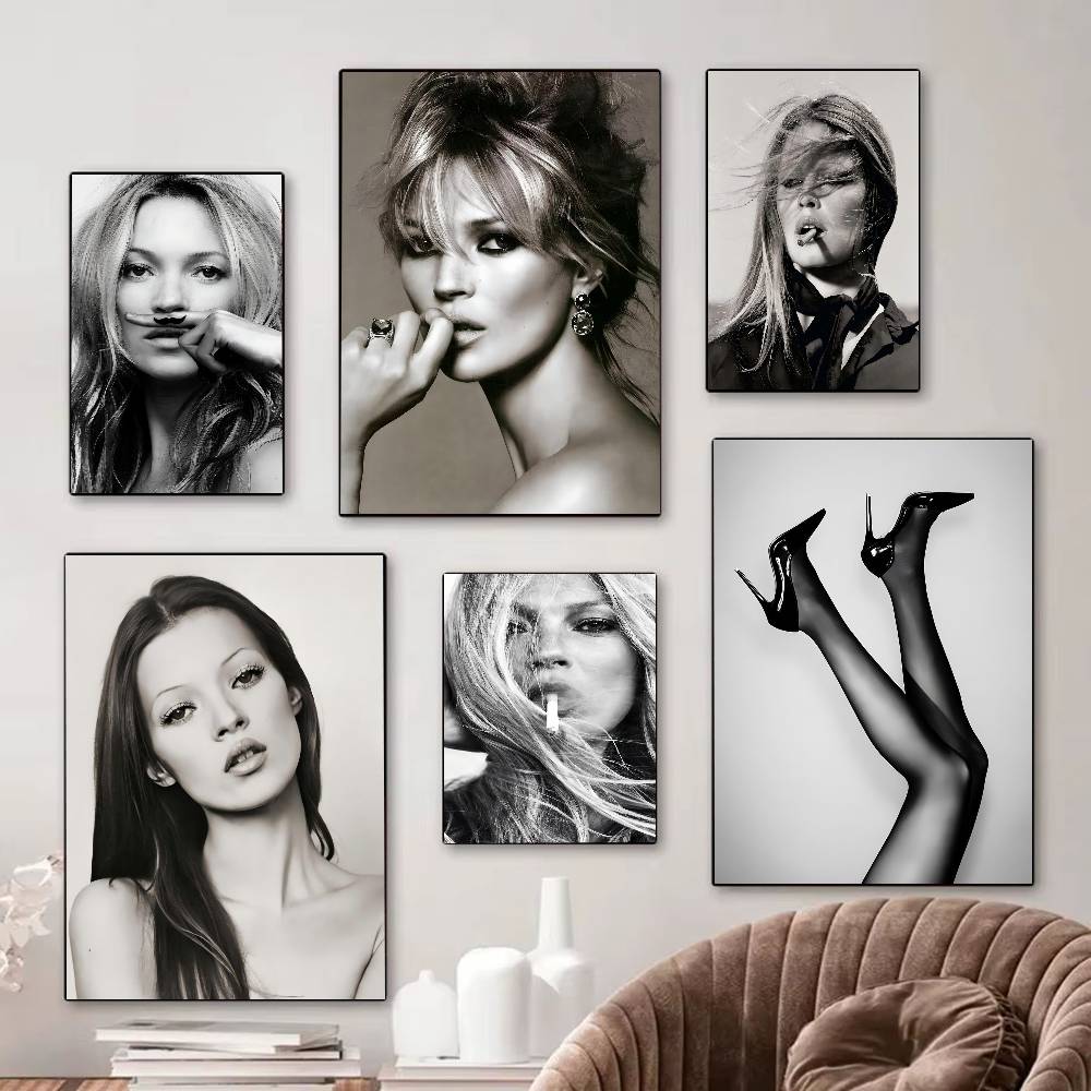 Vintage Fashion Newspaper - Kate Moss Fashion Modern Art Classic