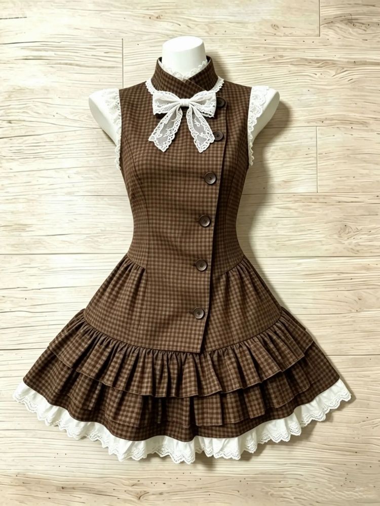 Turtleneck Knit 90S - Himekaji Dresses Vintage Y2k 2Piece Set