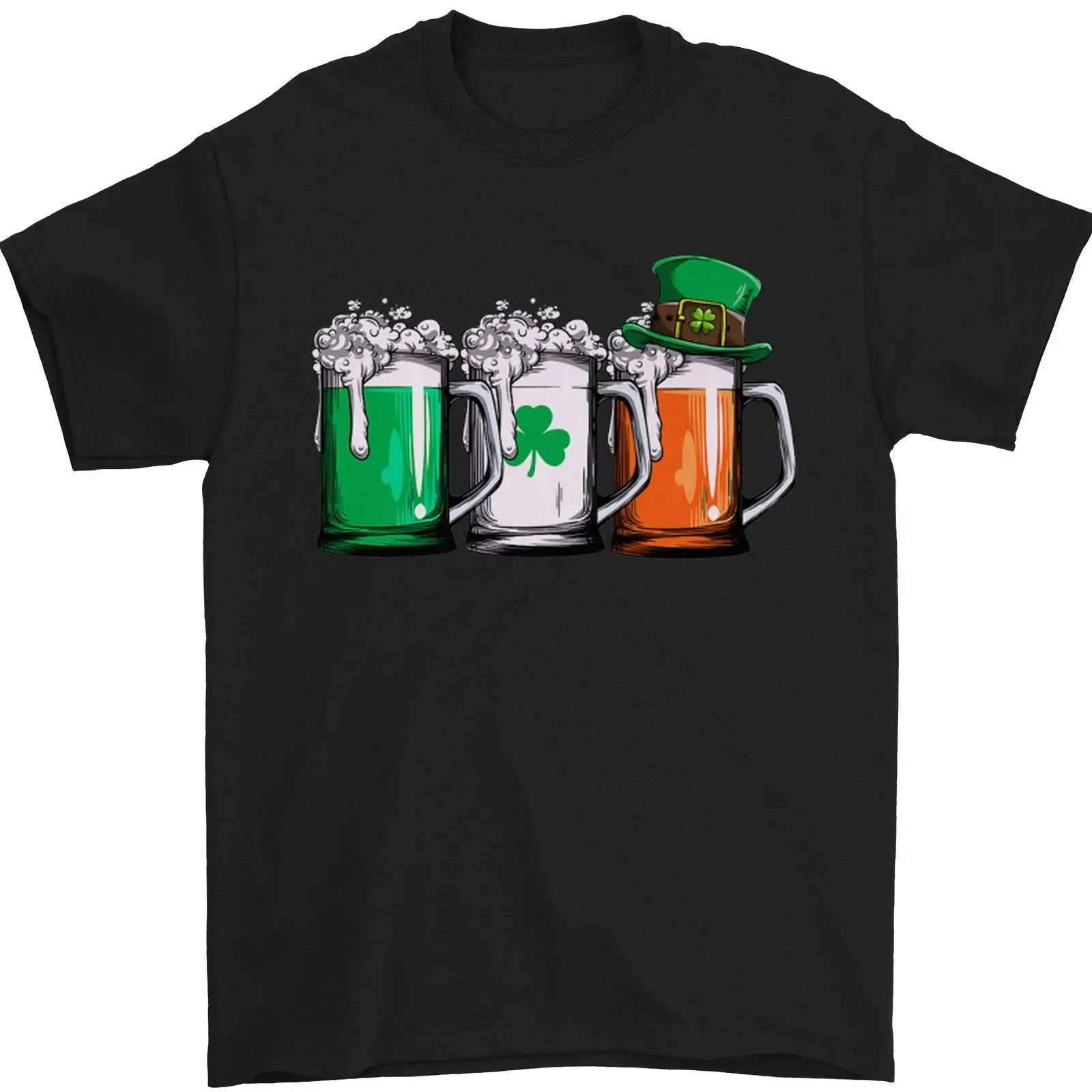 Vintage Fashion Herren - St Patricks Day Bier USA Irisch