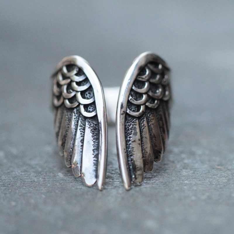 Vintage Fashion Faire - Double Fair Angel Wings Open Rings
