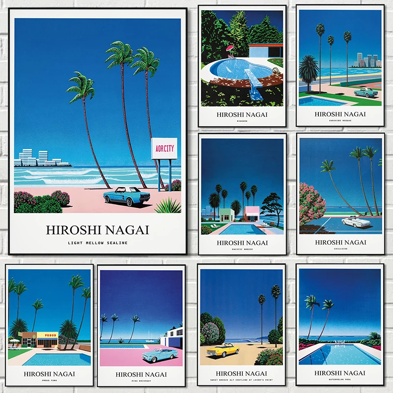Vintage Nagai Hiroshi Vaporwav - огляд і ціна Vintage Fashion Wall Art