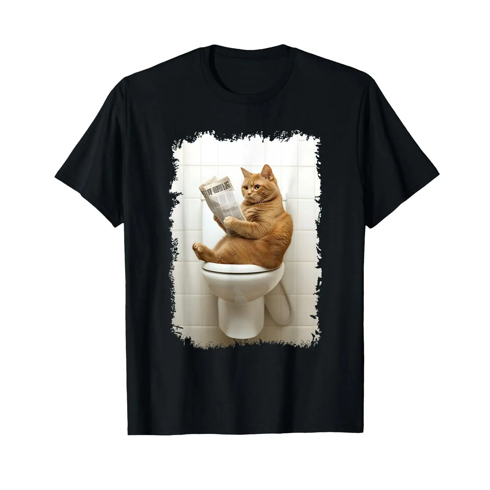 Funny Cat on Toilet with Newsp - огляд і ціна Vintage Fashion Newspaper