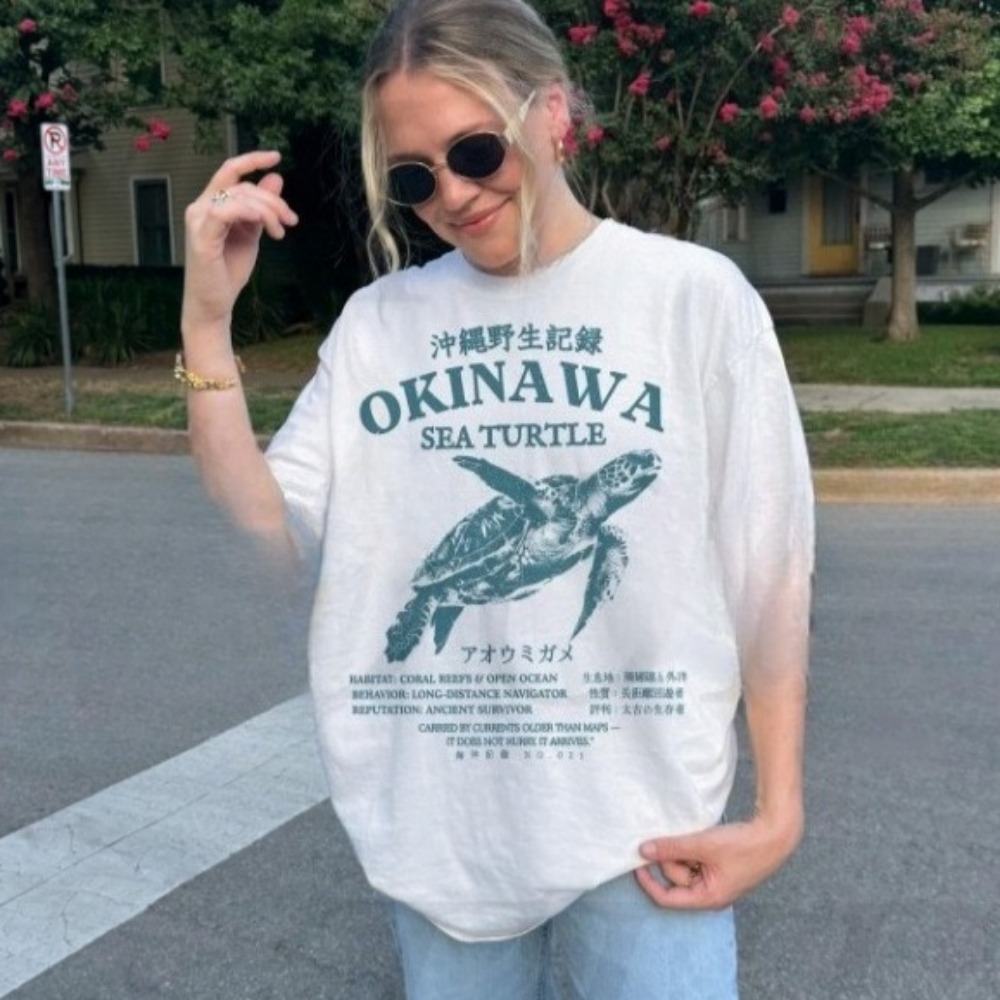 Okinawa Sea Turtle Shirt Japan - огляд і ціна Turtleneck Knit 90S