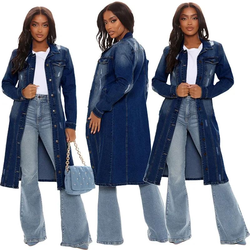 Cotton Denim Coat Women Spring - огляд і ціна Patchwork Jean Jacket
