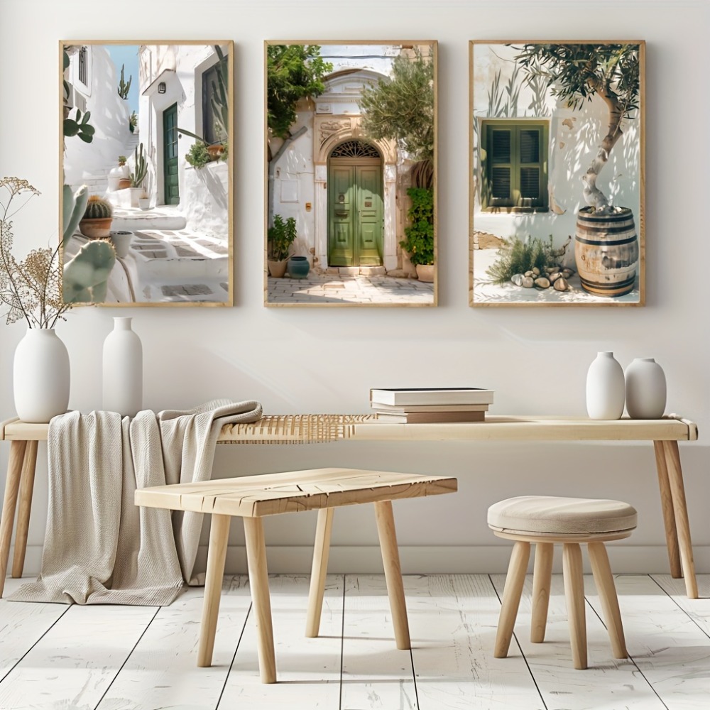 3pcs Frameless Canvas Painting - огляд і ціна Vintage Fashion Wall Art
