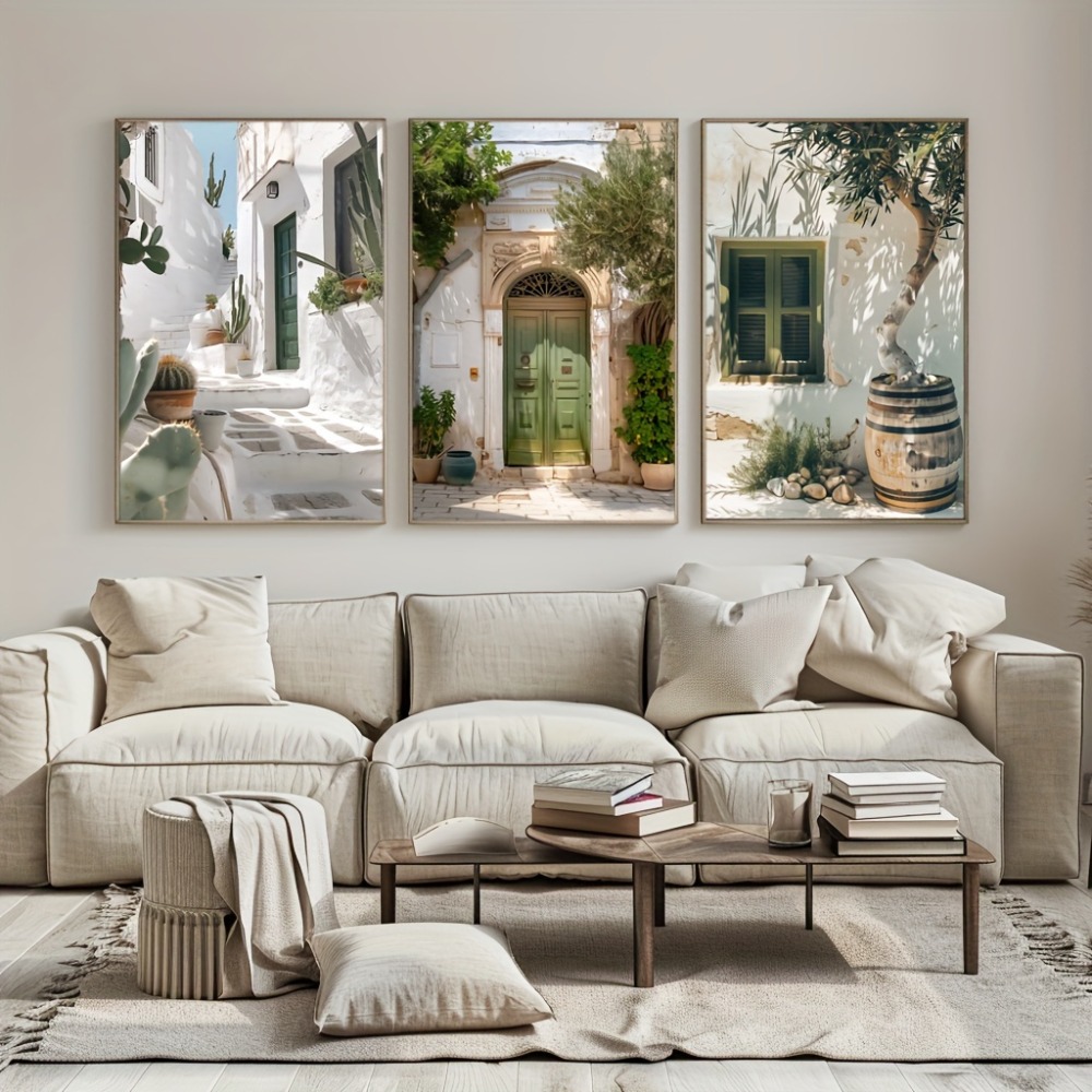 3pcs Frameless Canvas Painting - огляд і ціна Vintage Fashion Wall Art