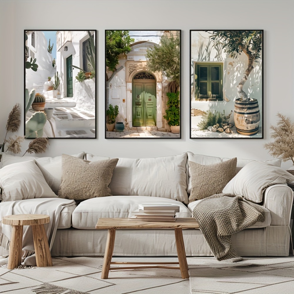 3pcs Frameless Canvas Painting - огляд і ціна Vintage Fashion Wall Art