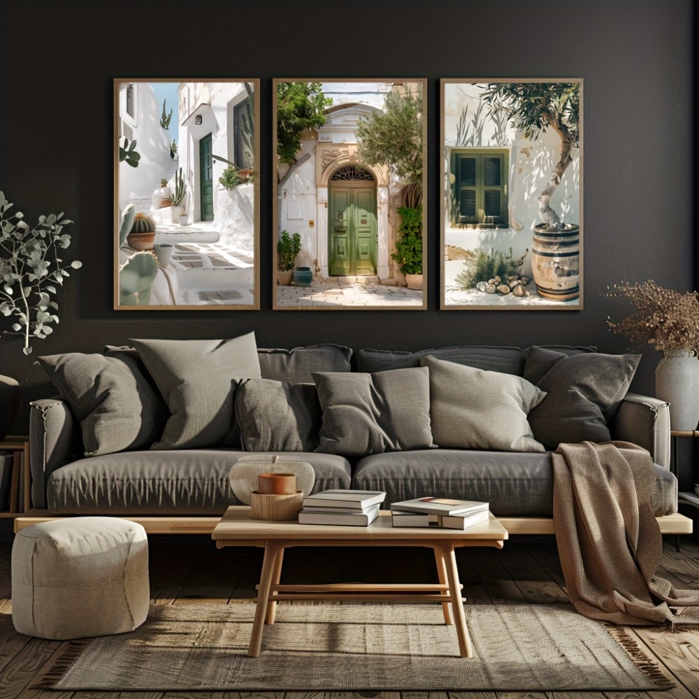 3pcs Frameless Canvas Painting - огляд і ціна Vintage Fashion Wall Art