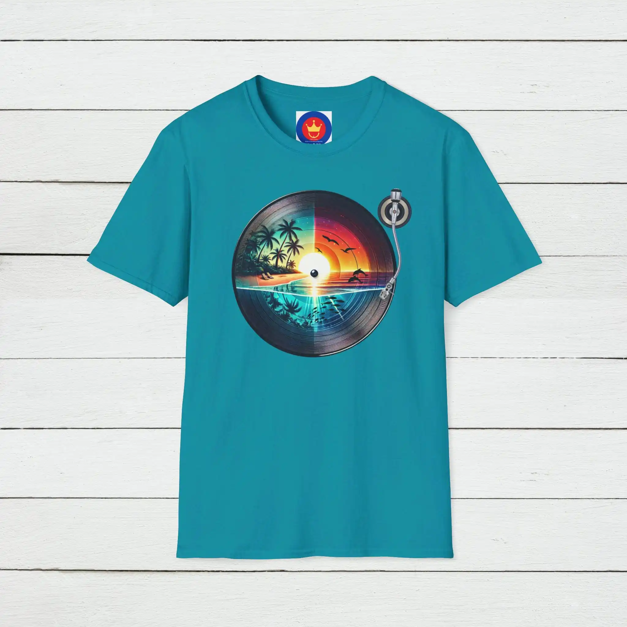 Retro Beach Vinyl T Shirt Vint - огляд і ціна Vintage Vibes Fashion
