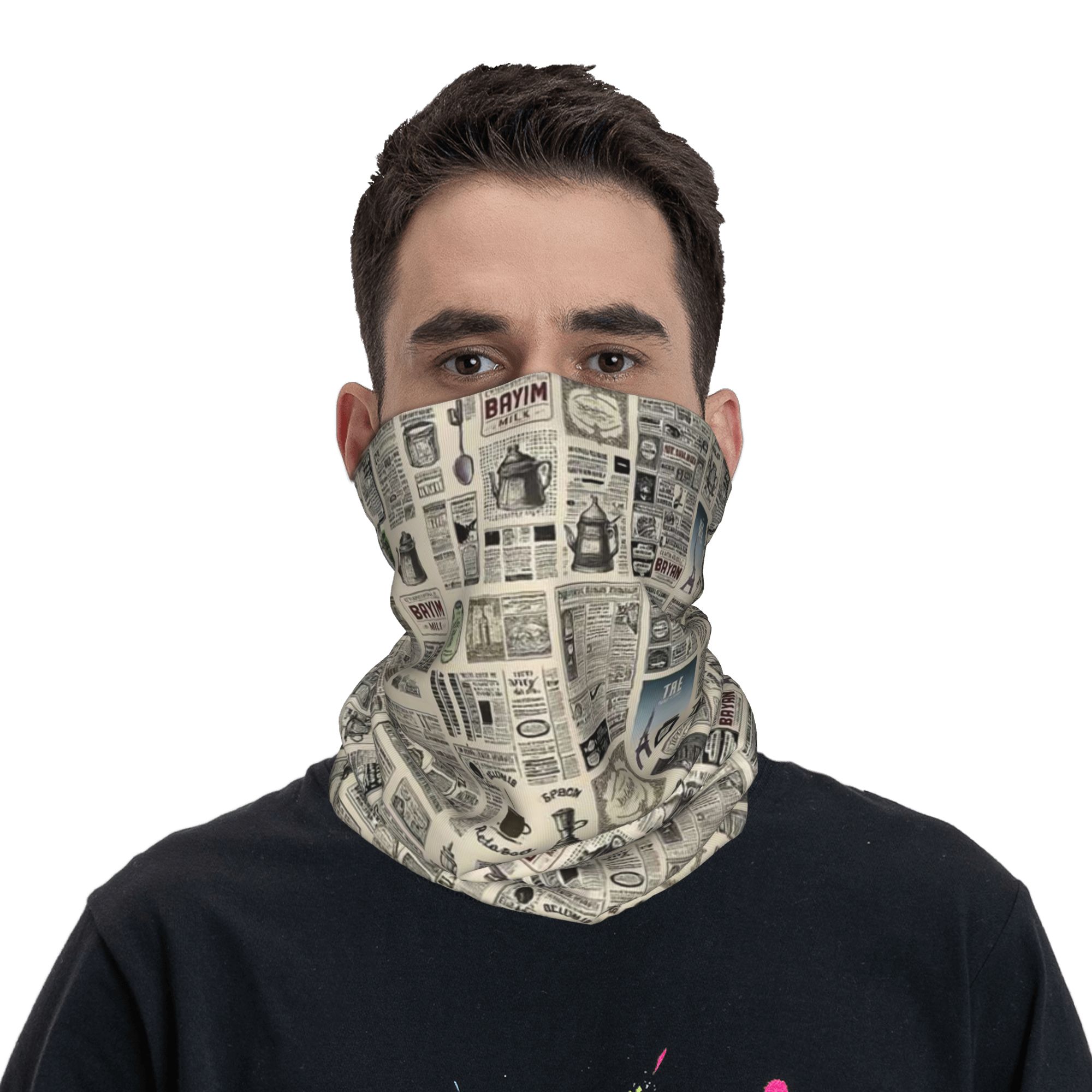 Vintage Newspaper Pattern Band - огляд і ціна Vintage Fashion Newspaper