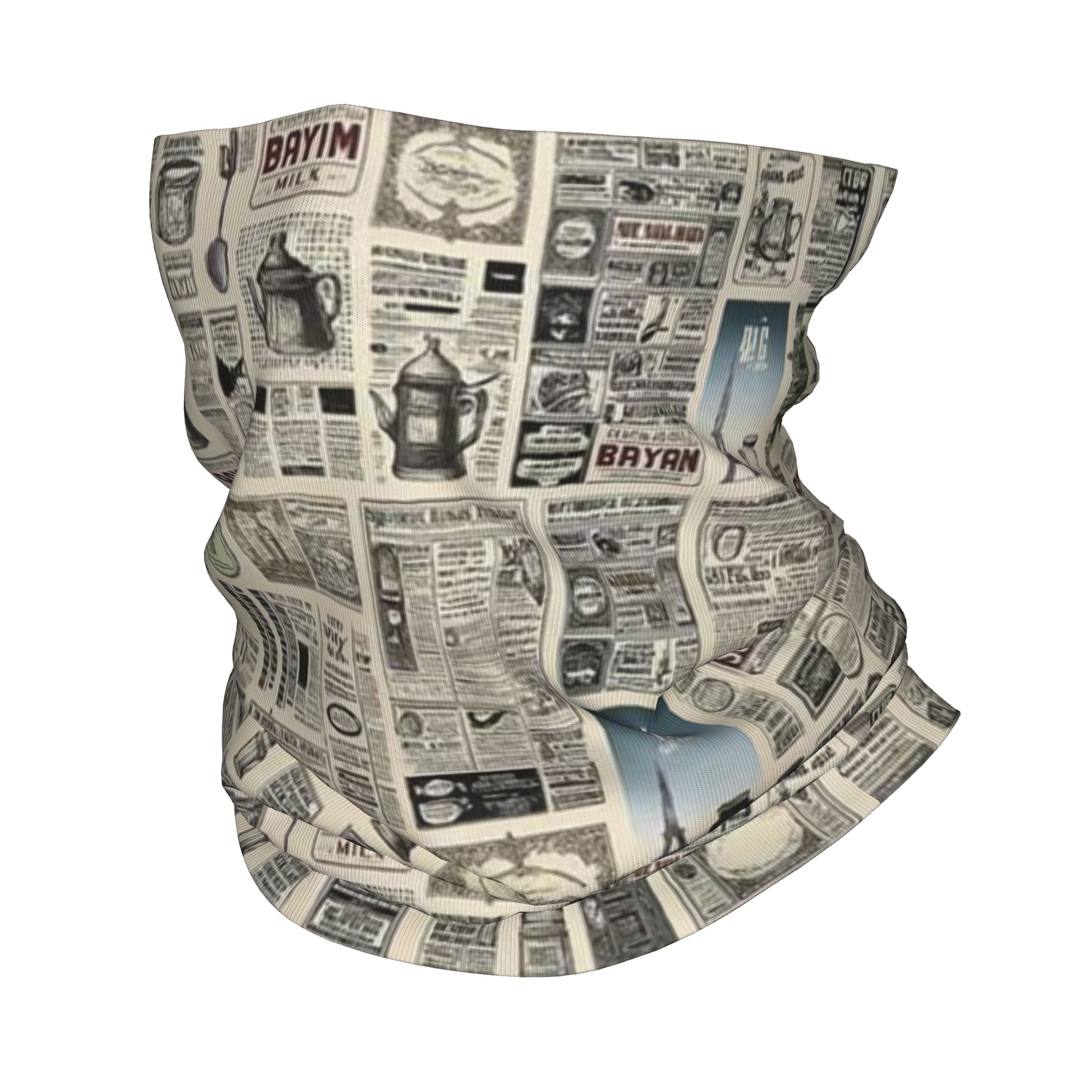 Vintage Newspaper Pattern Band - огляд і ціна Vintage Fashion Newspaper