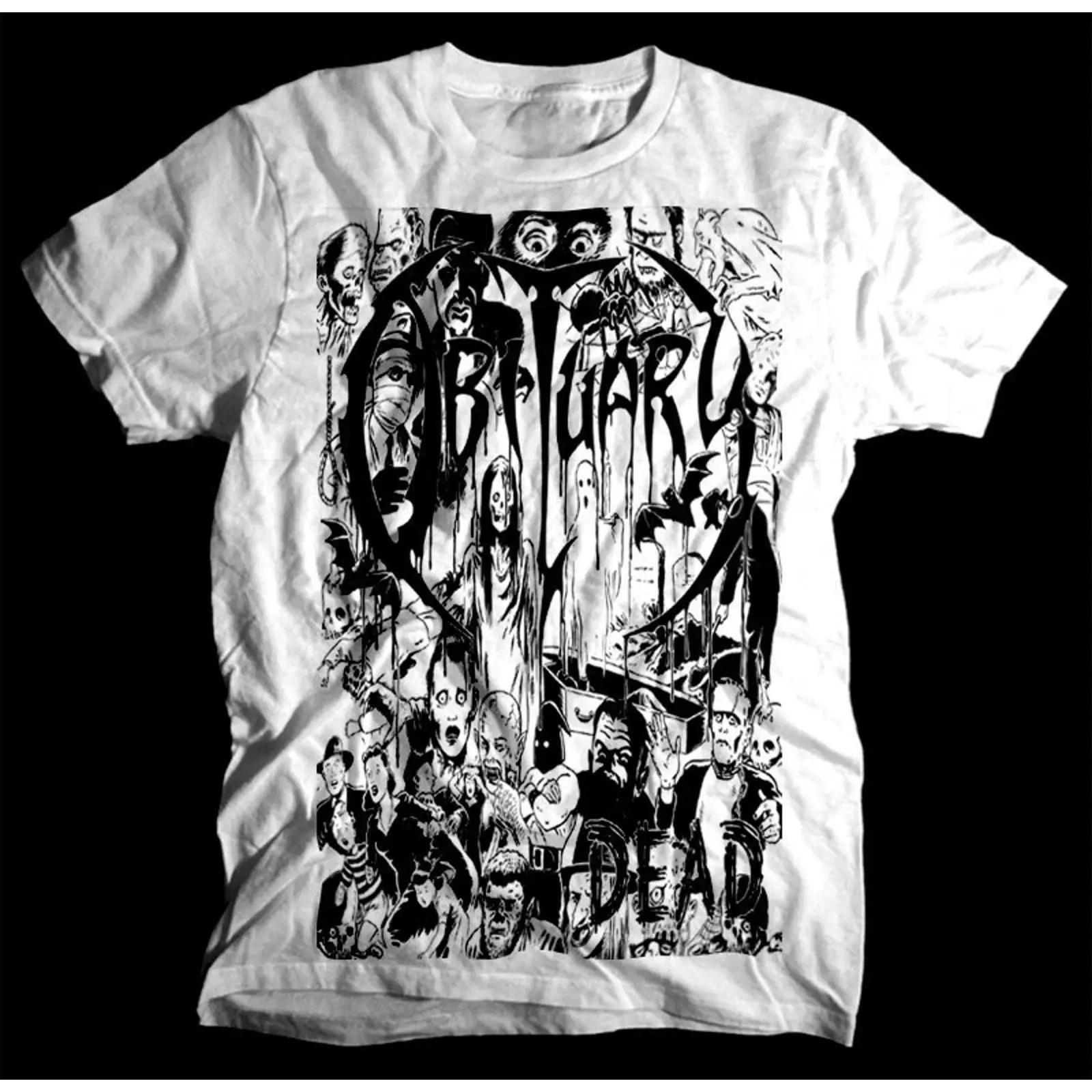 Sale Obituary Dead album WHITE - огляд і ціна Vintage Fashion Obituaries