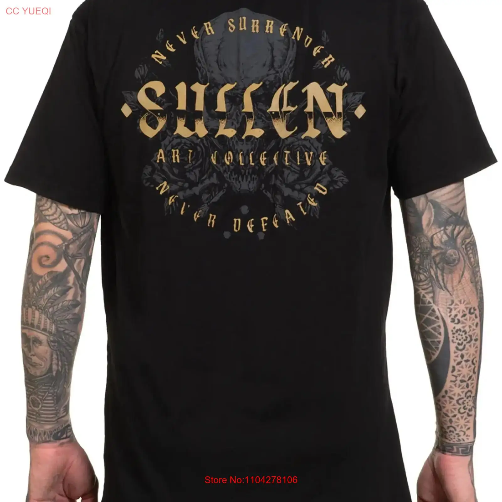 Sullen Men's Never Defeated  P - огляд і ціна Vintage Fashion Art