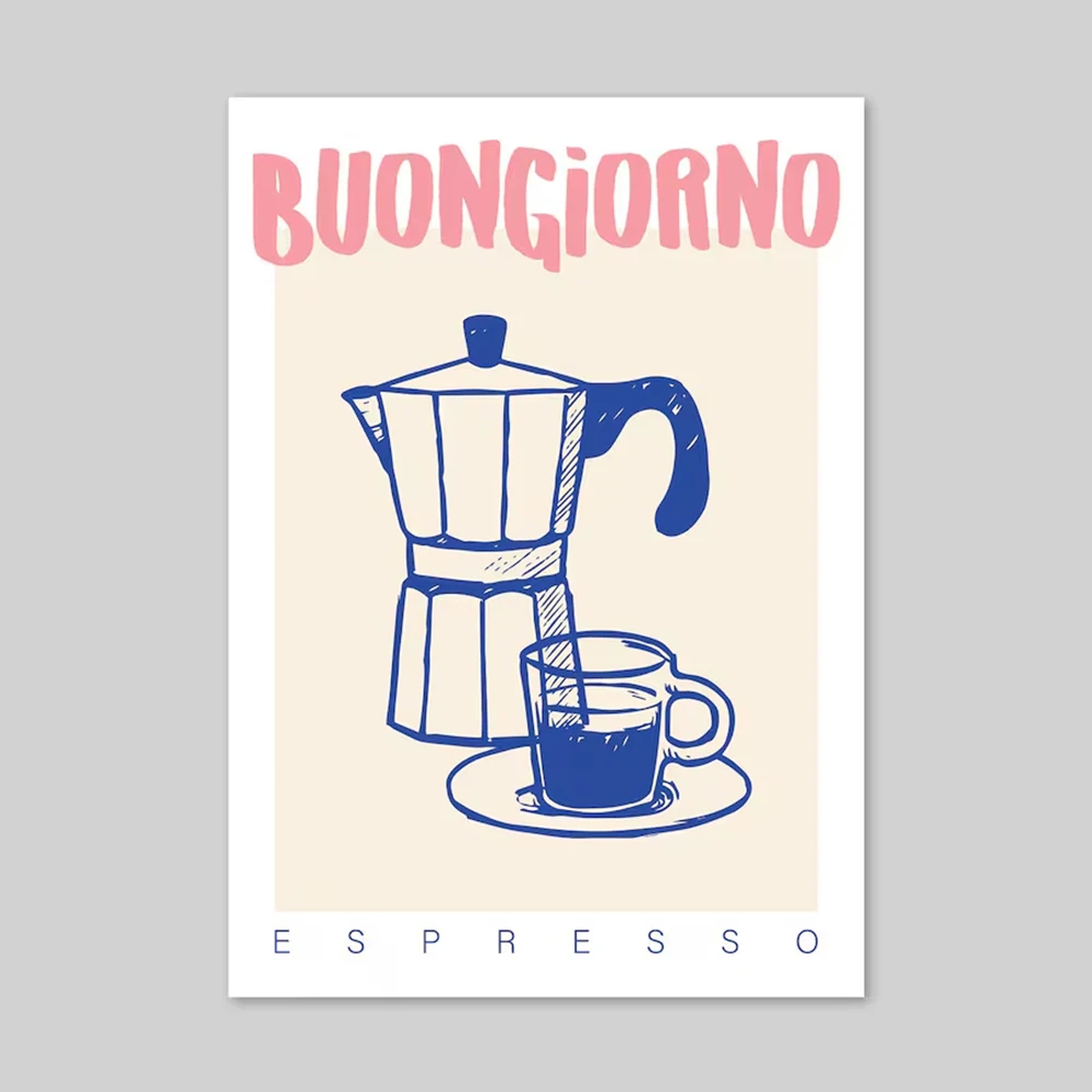Modern Coffee Espresso Wall Ar - огляд і ціна Vintage Fashion Wall Art