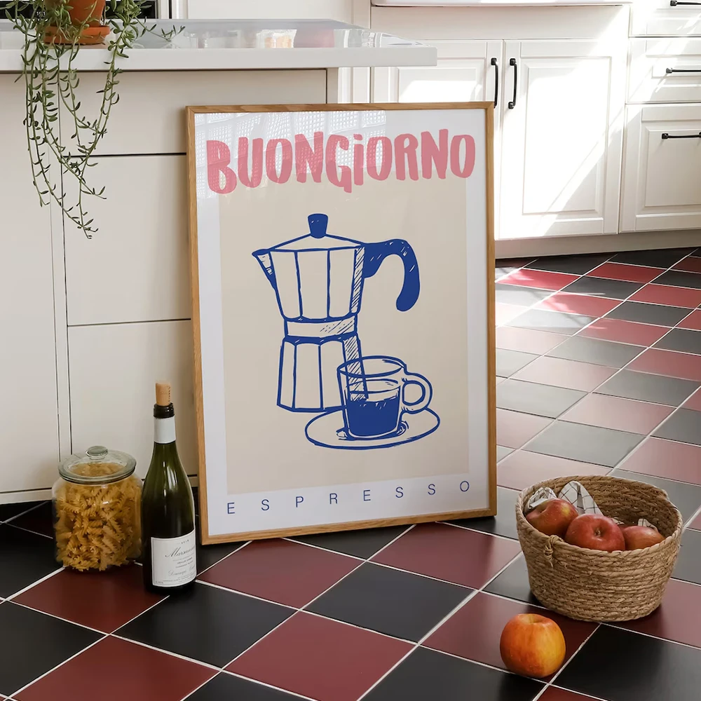 Modern Coffee Espresso Wall Ar - огляд і ціна Vintage Fashion Wall Art