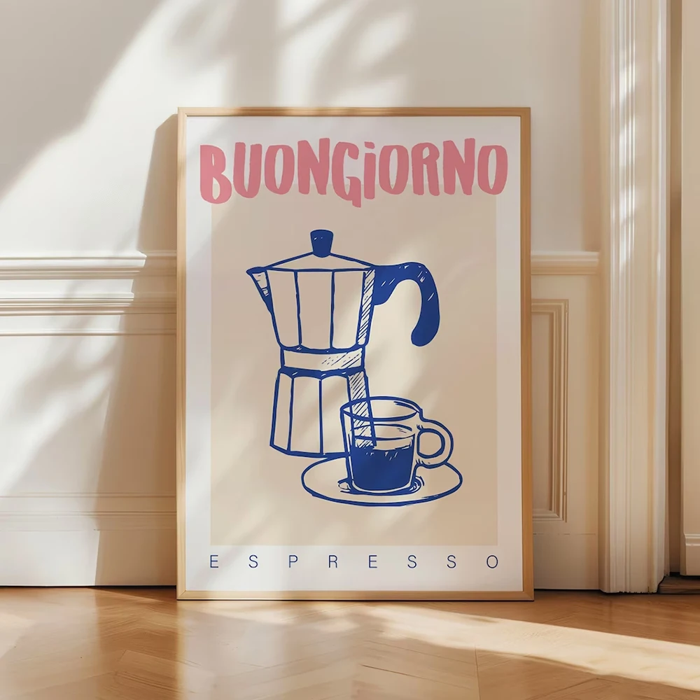Modern Coffee Espresso Wall Ar - огляд і ціна Vintage Fashion Wall Art