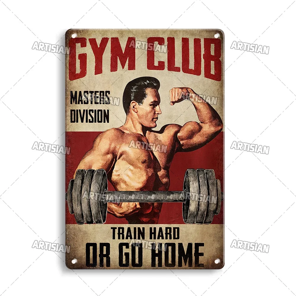 Old Man Gym Club Inspirational - огляд і ціна Vintage Fashion Wall Art