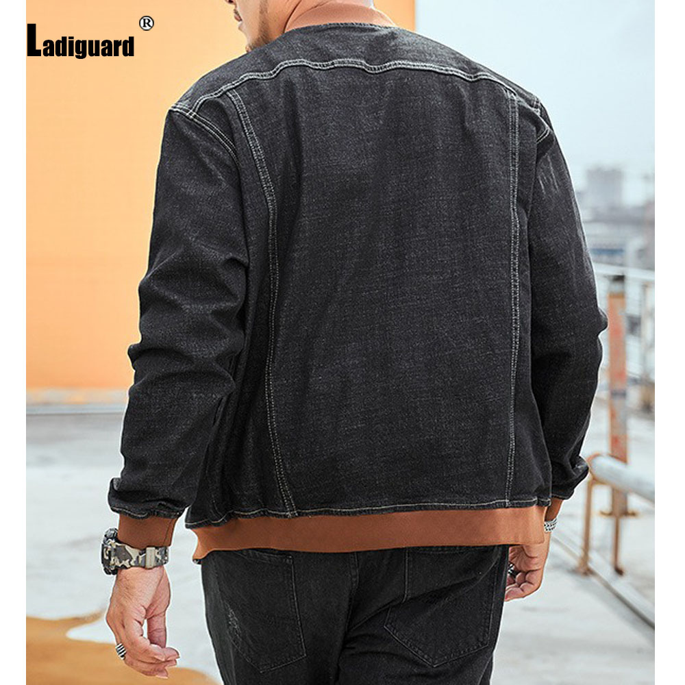 Ladiguard Plus Size 7xl Mens P - огляд і ціна Patchwork Jean Jacket