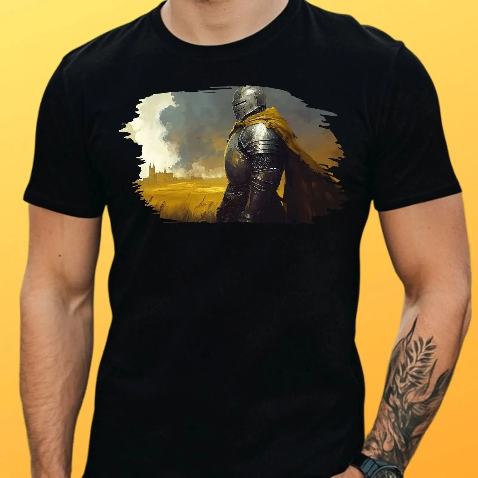 T Shirt Herren Ritterrüstung M - огляд і ціна Vintage Fashion Herren