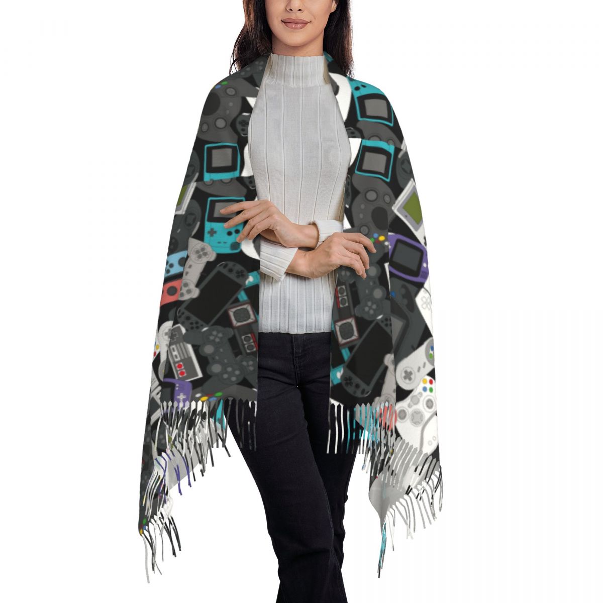 Gamer Controller Tassel Scarf  - огляд і ціна Vintage Fashion Game