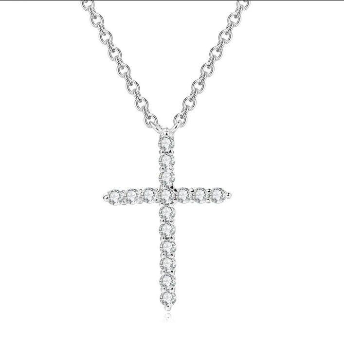 Silver Color Cross Pendant Nec - огляд і ціна Vintage Fashion Faire