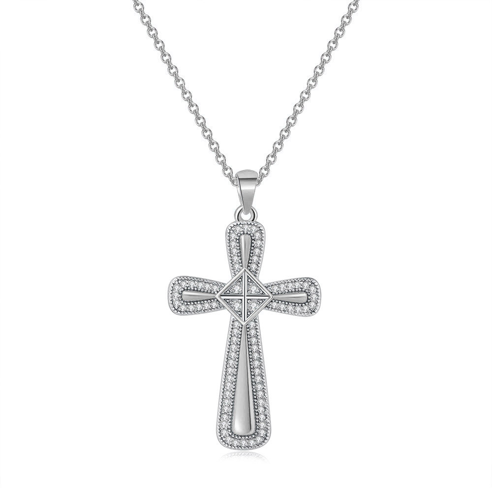 Silver Color Cross Pendant Nec - огляд і ціна Vintage Fashion Faire