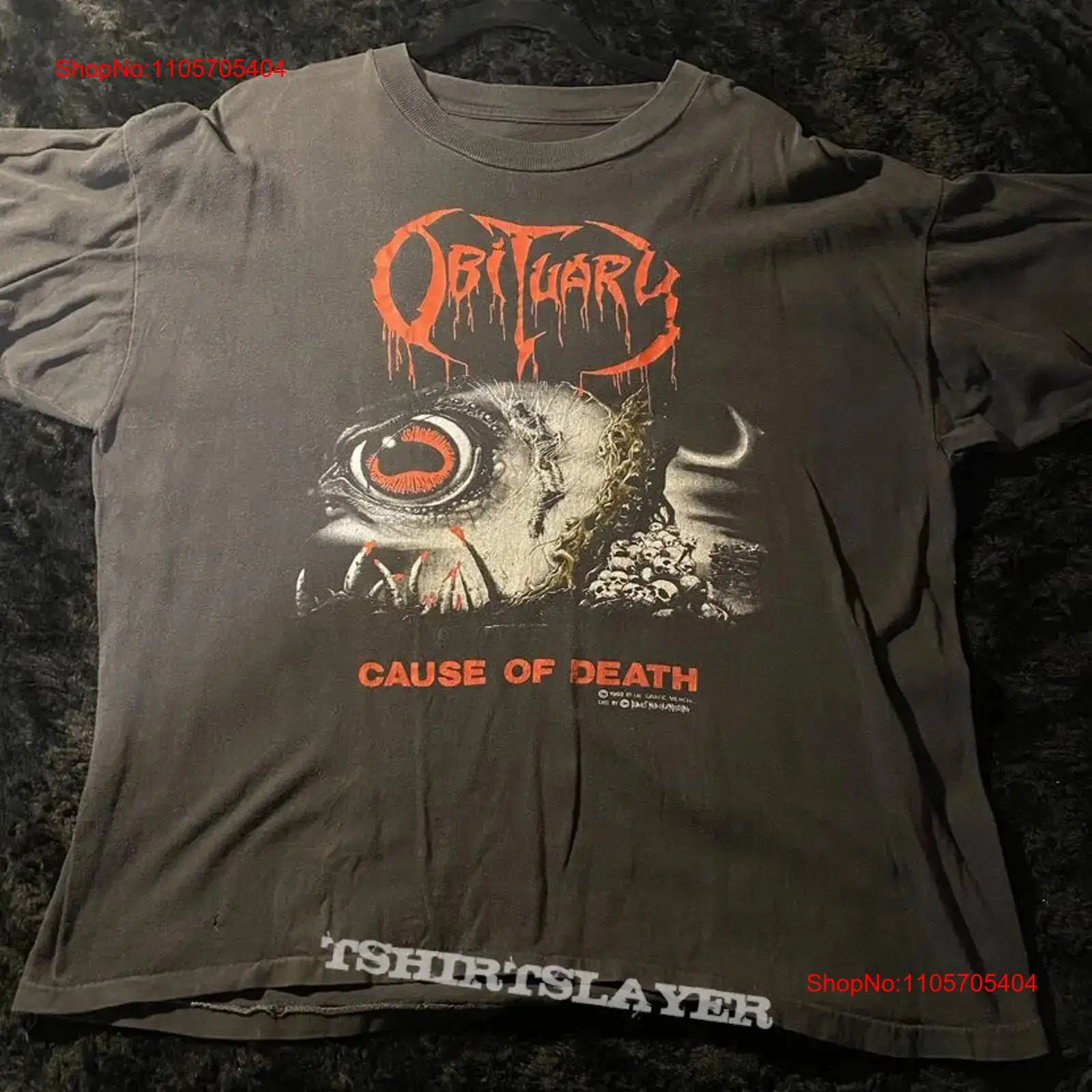 Obituary Cause of Death Tour C - огляд і ціна Vintage Fashion Obituaries