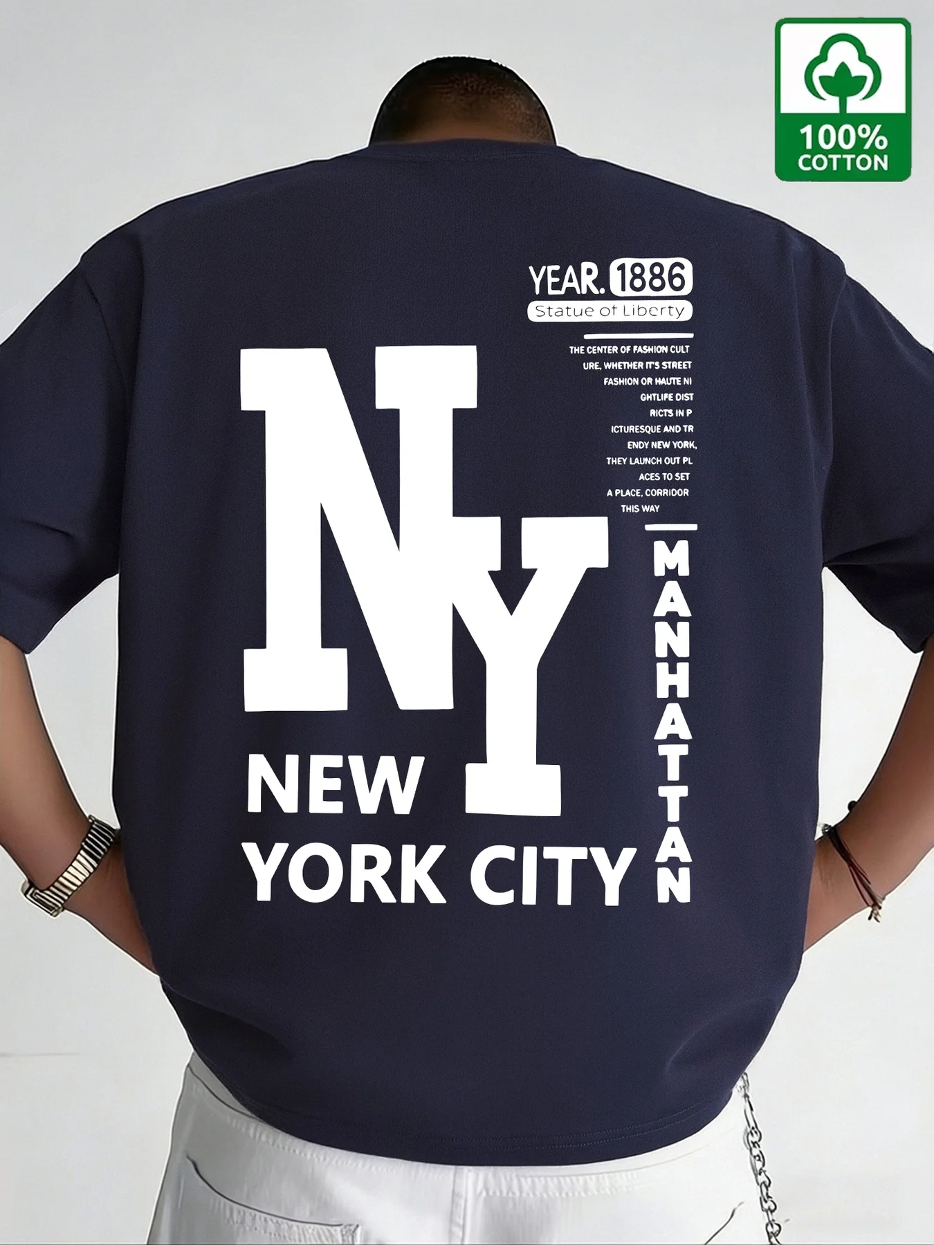 Men NYC T Shirt Cotton New Yor - огляд і ціна Vintage Fashion New York