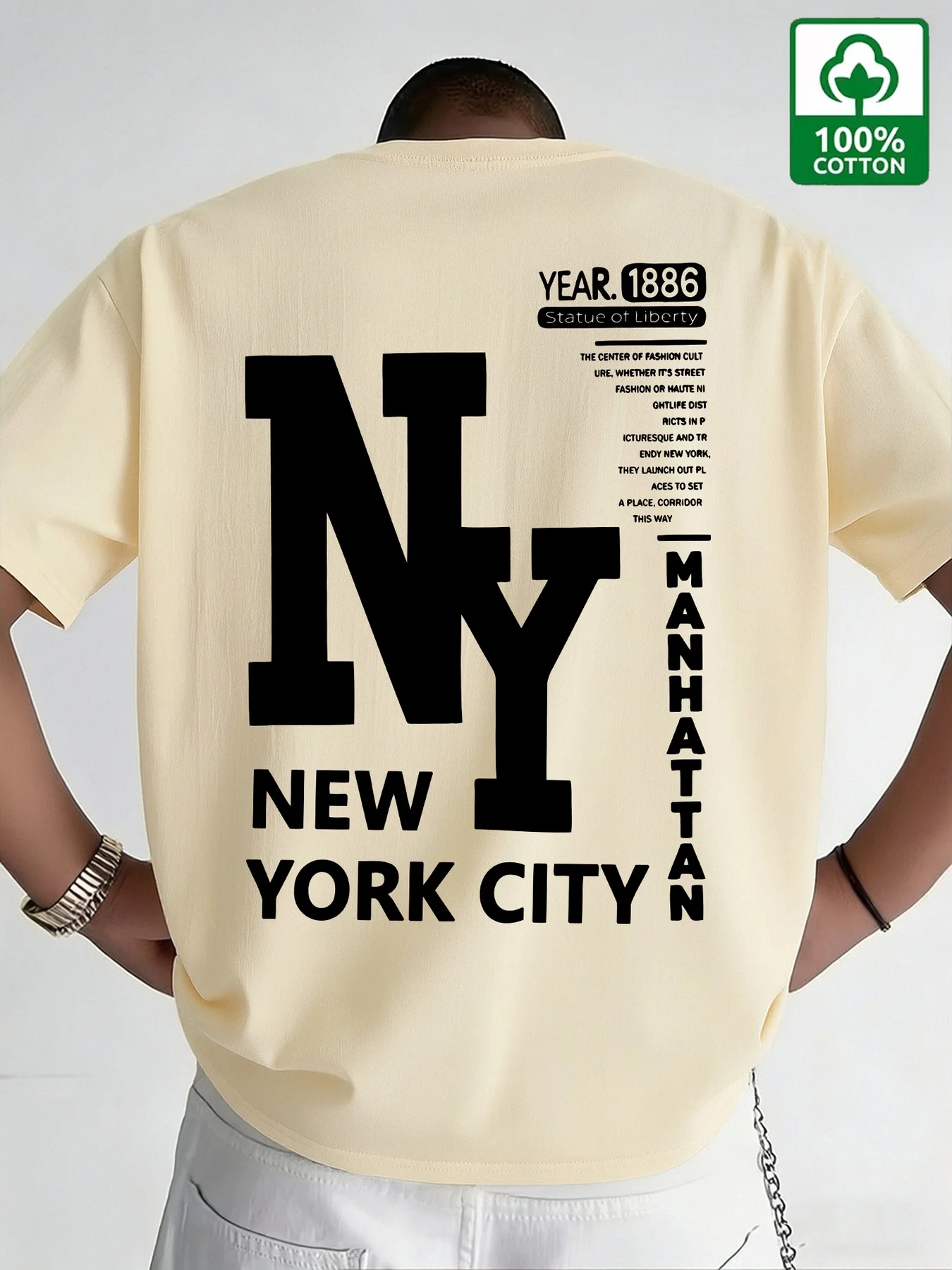 Men NYC T Shirt Cotton New Yor - огляд і ціна Vintage Fashion New York
