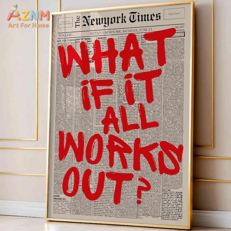 AZNM Vintage Newspaper Backgro - огляд і ціна Vintage Fashion Wall Art