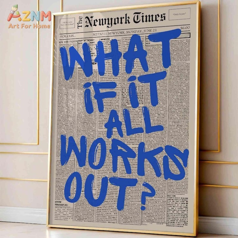 AZNM Vintage Newspaper Backgro - огляд і ціна Vintage Fashion Wall Art