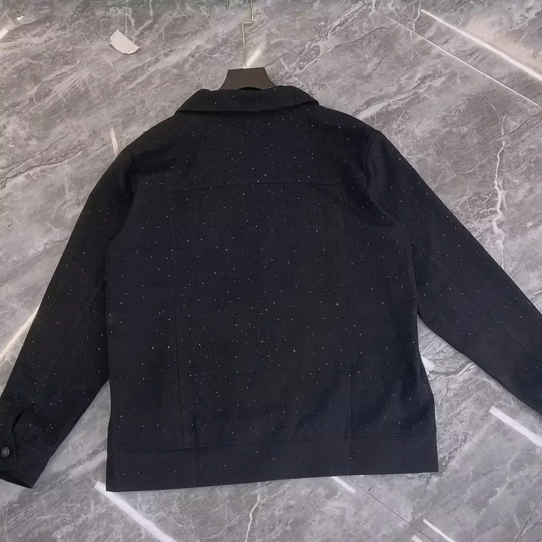 Jeans Coat for Men Button Casu - огляд і ціна Patchwork Jean Jacket
