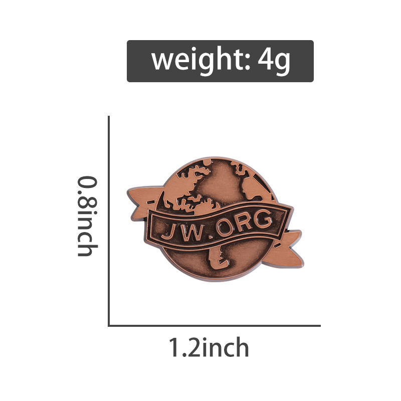 JW,ORG Banner Earth Enamel Pin - огляд і ціна Vintage Fashion Org