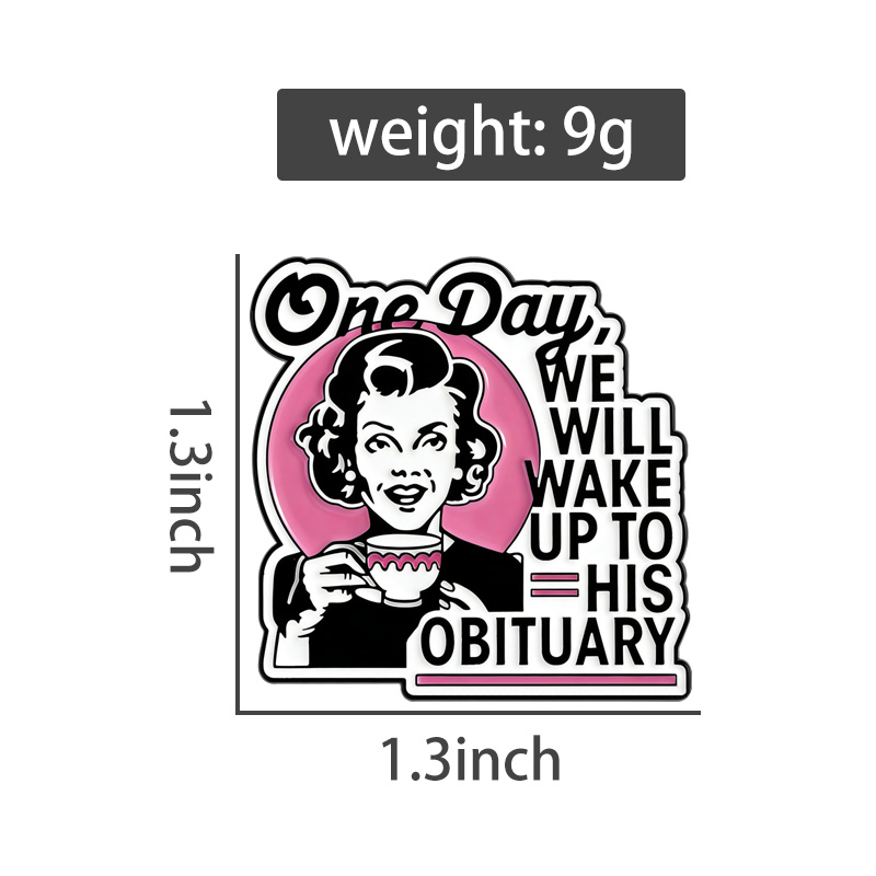 Dark Humor Housewife Pin Sarca - огляд і ціна Vintage Fashion Obituaries