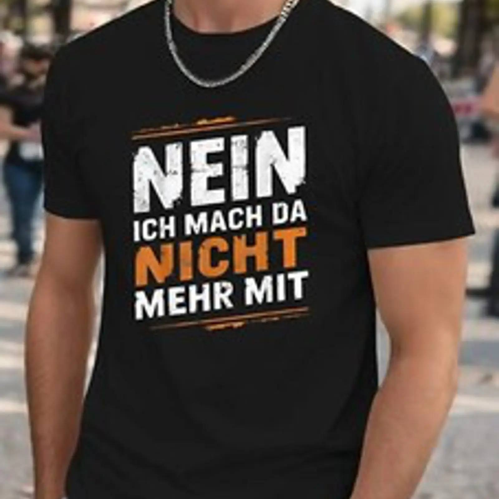 Herren T Shirt Nein ich mach d - огляд і ціна Vintage Fashion Herren